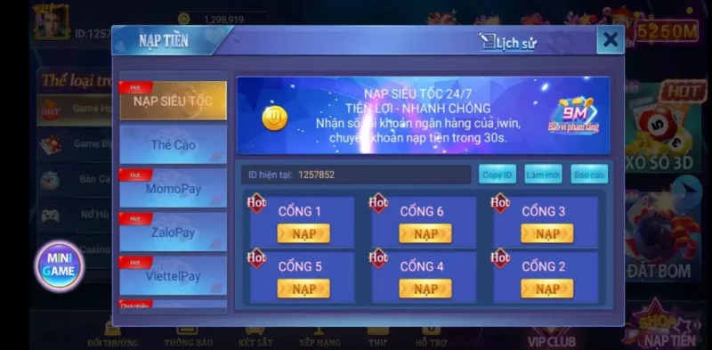 Khám Phá Game Bài Trực Tuyến Tại Gemwin 2023 